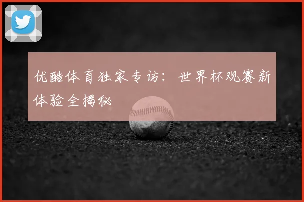优酷体育独家专访：世界杯观赛新体验全揭秘